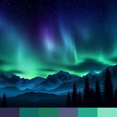 Aurora Borealis color palette
