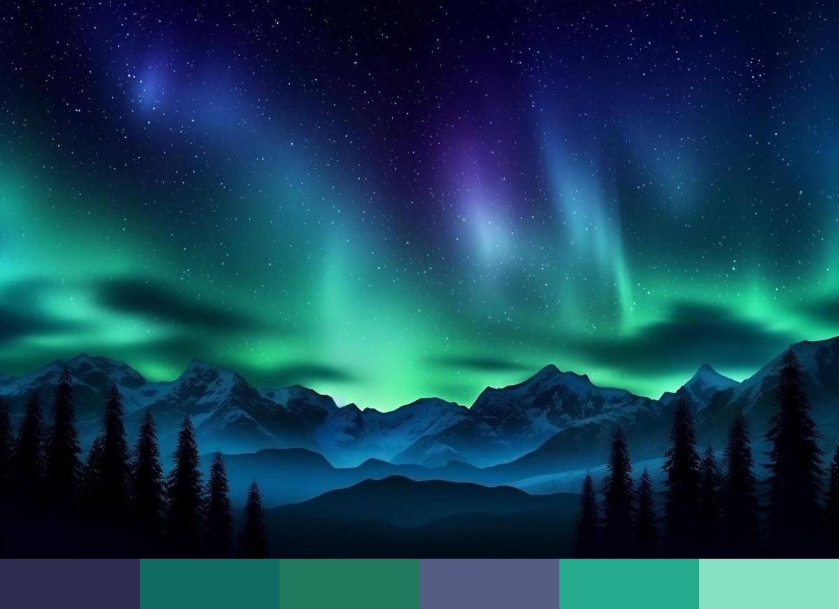 Aurora Borealis color palette