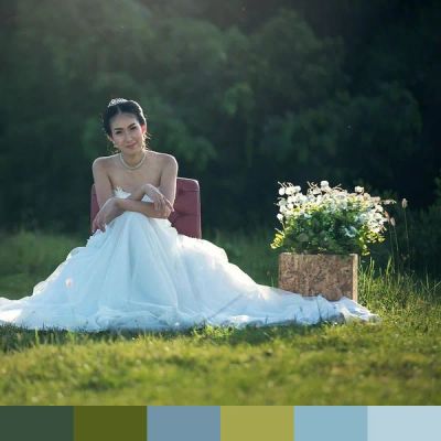 Fashion Bridal in Field color palette