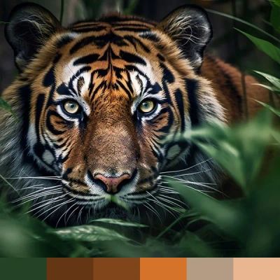 Fierce Tiger color palette