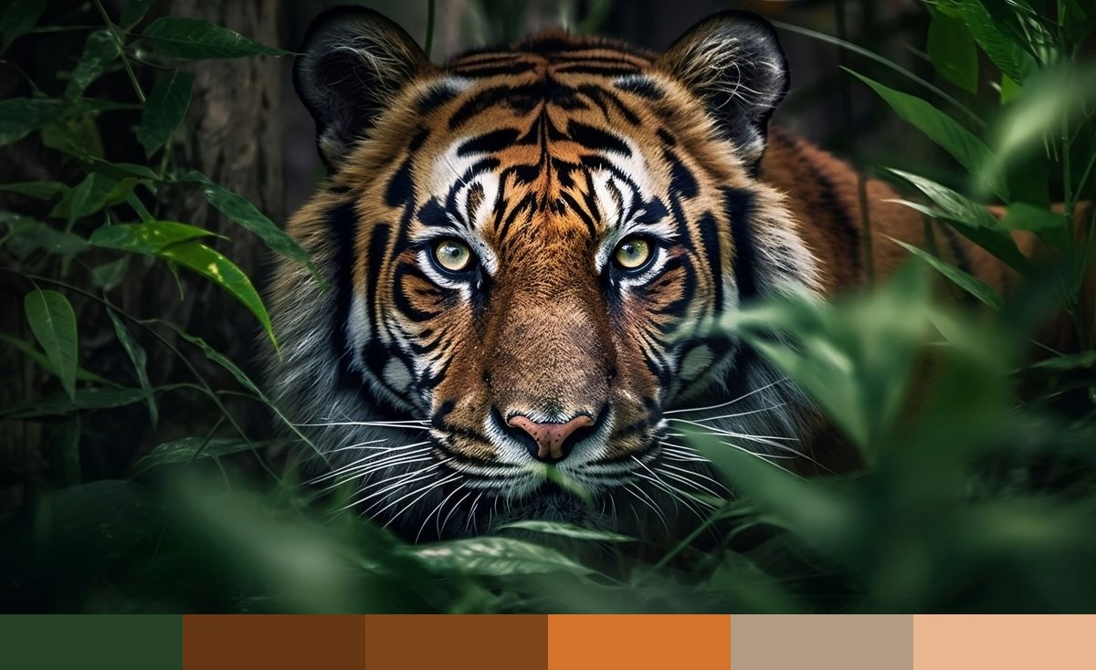 Fierce Tiger color palette
