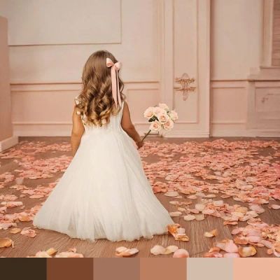 Flower girl color palette