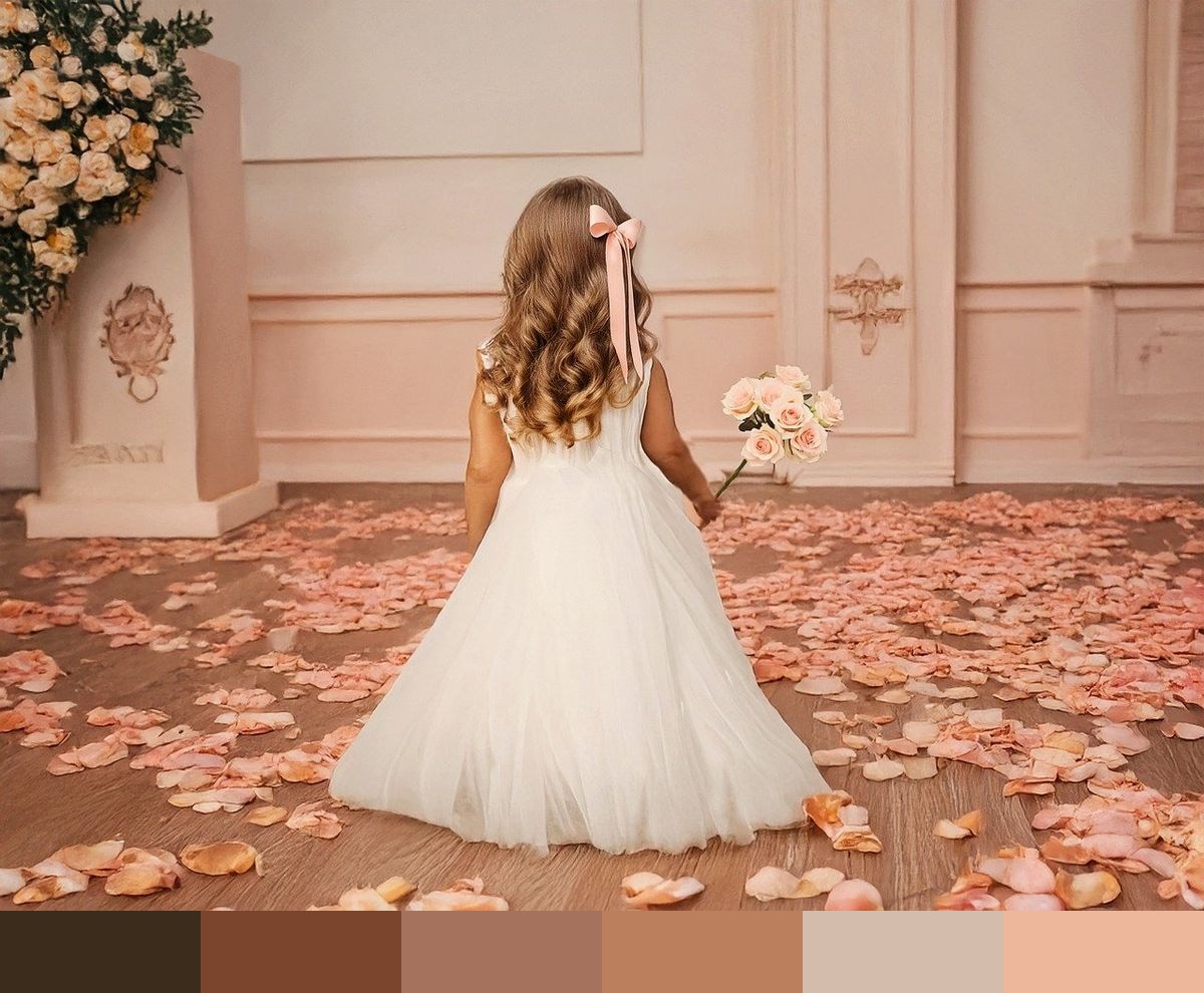 Flower girl color palette