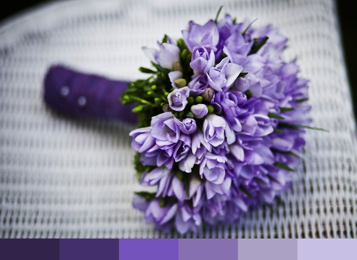 Purple Bouquet color palette