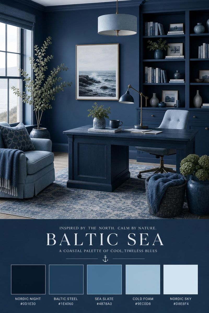 Baltic Sea Color Palette — Nordic Navy, Steel Blue, Sea Slate, and ...