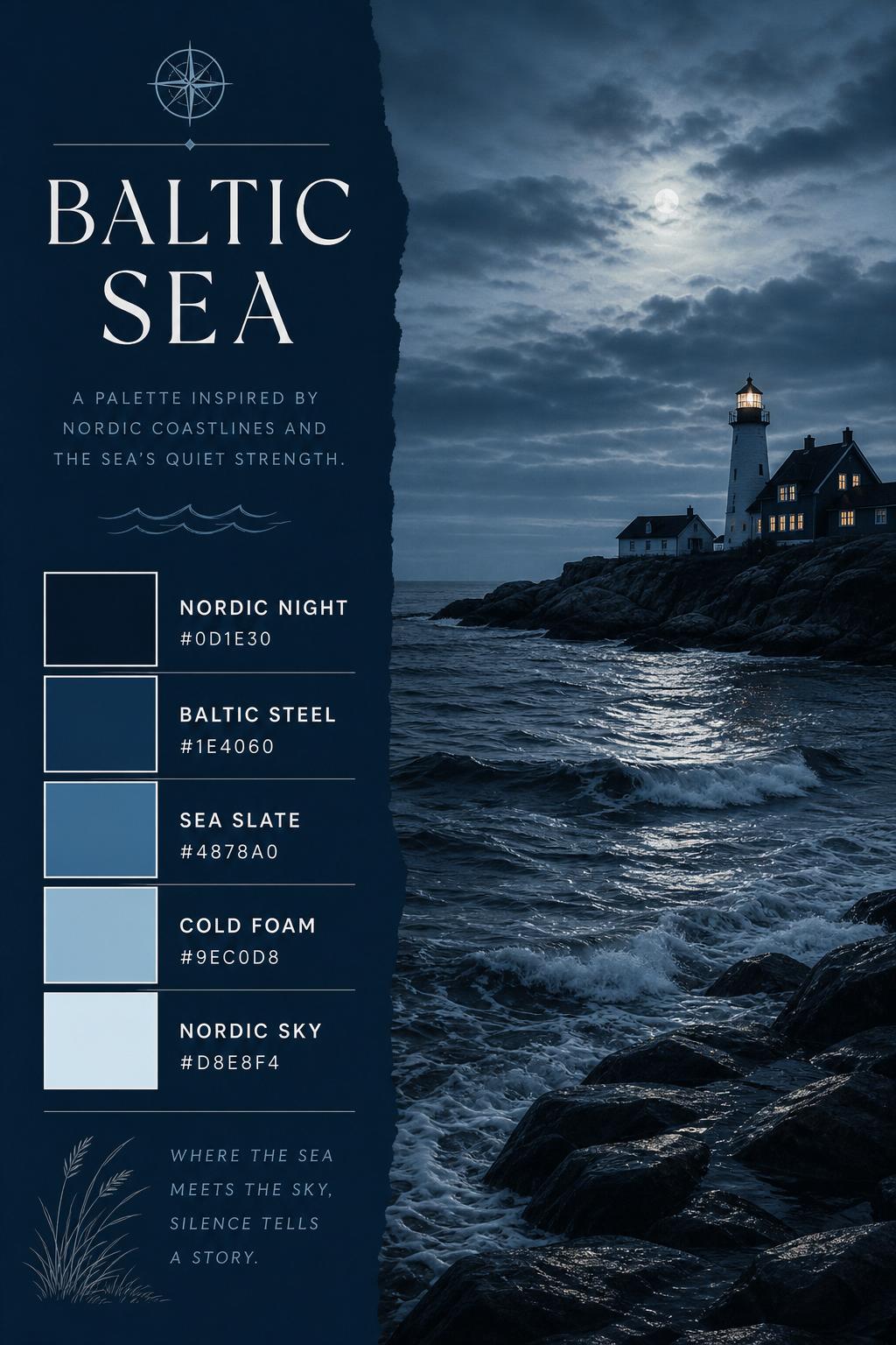 Baltic Sea Color Palette — Nordic Navy, Steel Blue, Sea Slate, and ...