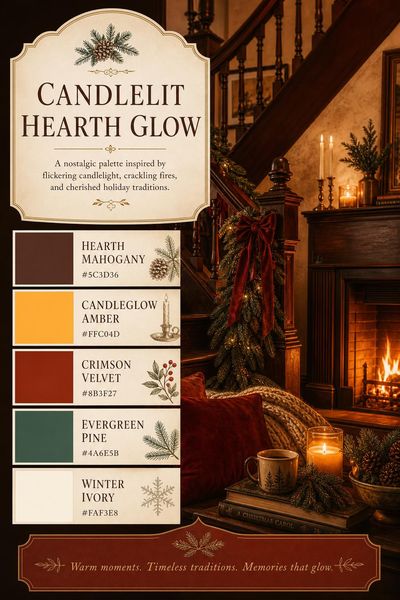 Candlelit Hearth Glow
