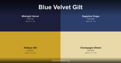 Blue Velvet Gilt