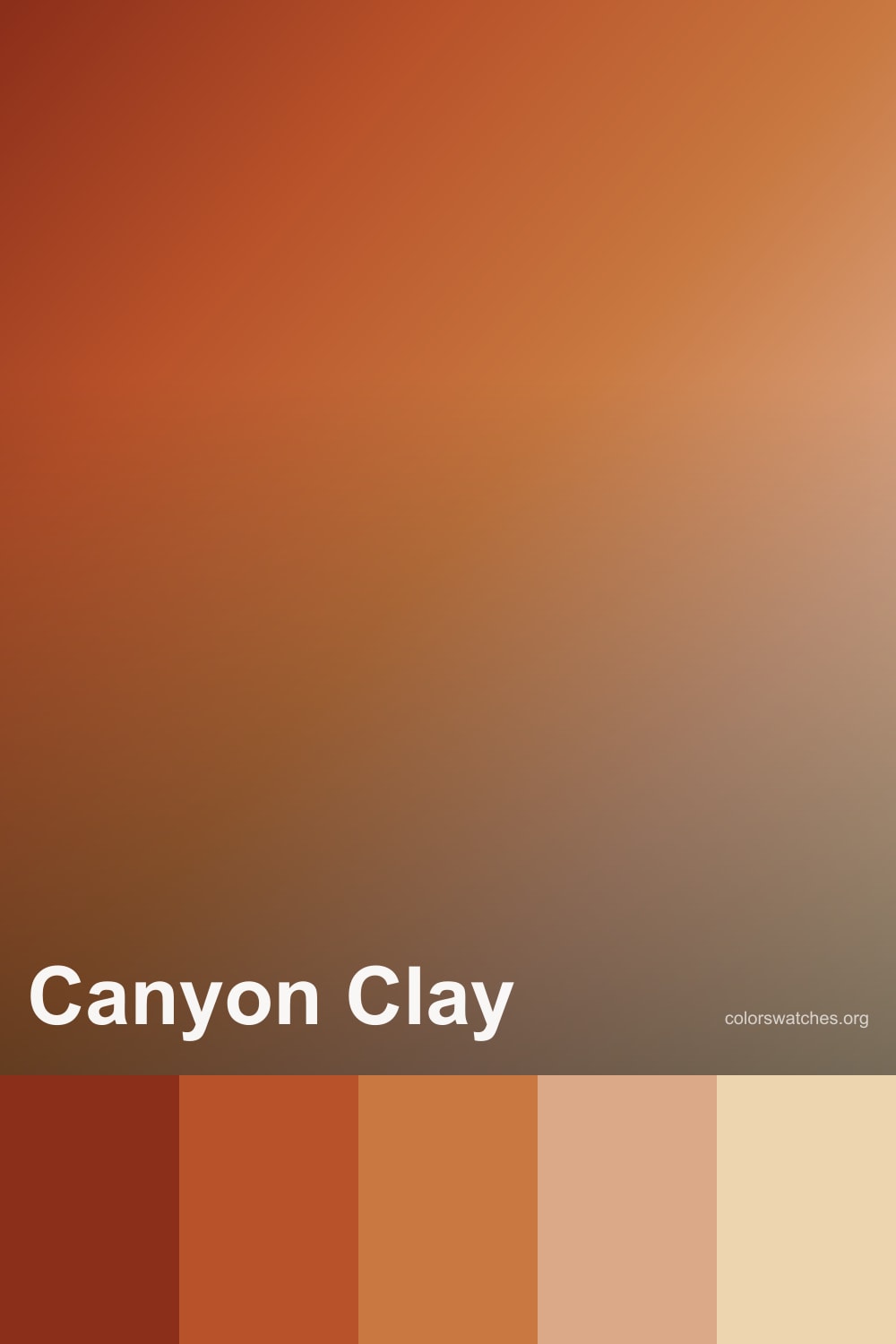 Canyon Clay Color Palette — Rust Red, Sienna, and Southwest Earth Tones ...