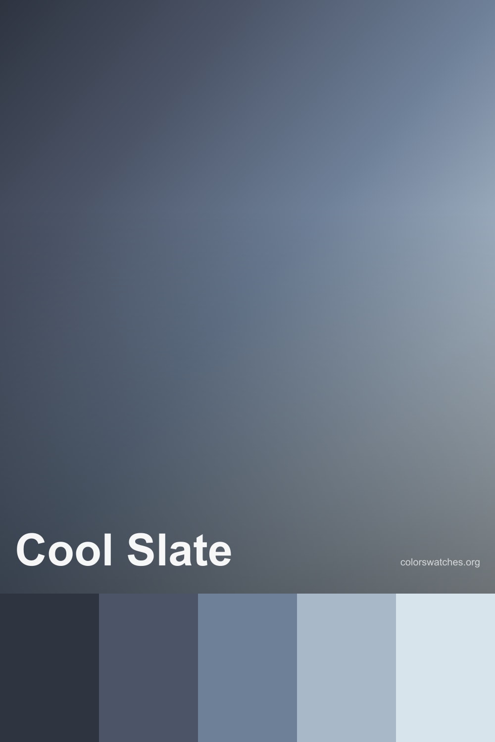 Cool Slate Color Palette — Charcoal, Dark Slate, Mid Slate, and Ice ...