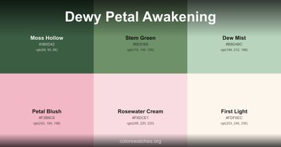 Dewy Petal Awakening