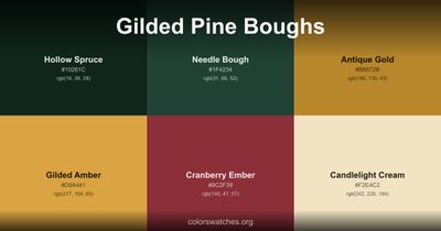 Gilded Pine Boughs
