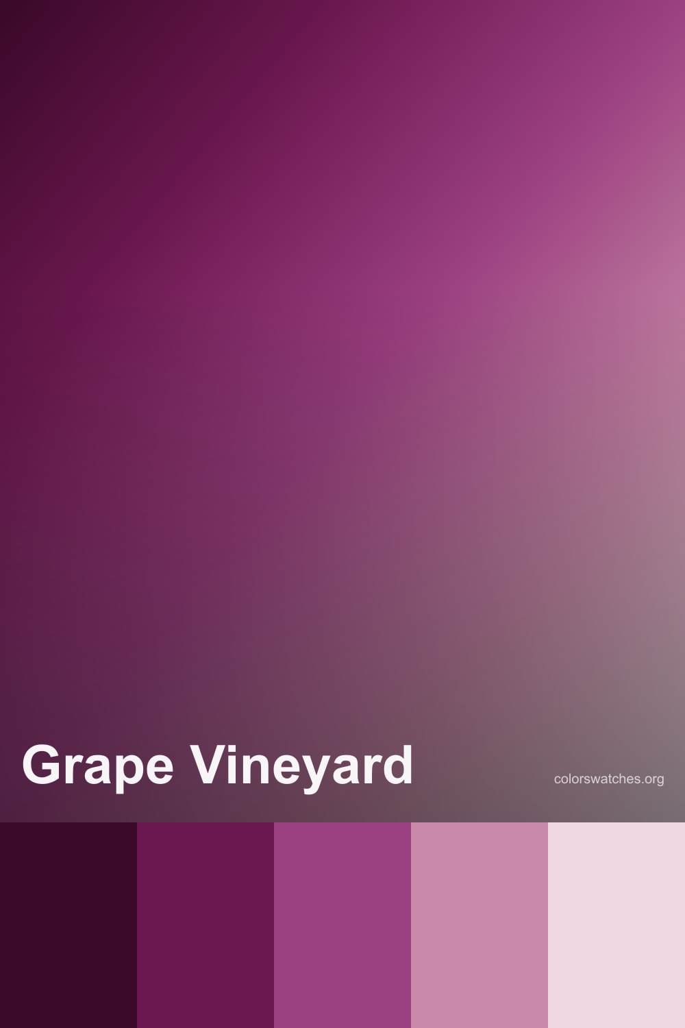 Grape Color Sample Grape Vineyard Color Palette — Grape, Merlot, Mauve, Dusty Rose, and ...