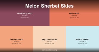 Melon Sherbet Skies