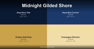 Midnight Gilded Shore