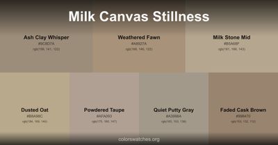 Milk Canvas Stillness