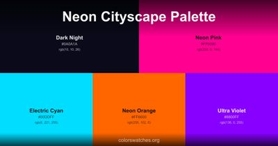 Neon Cityscape Palette