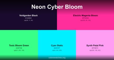 Neon Cyber Bloom