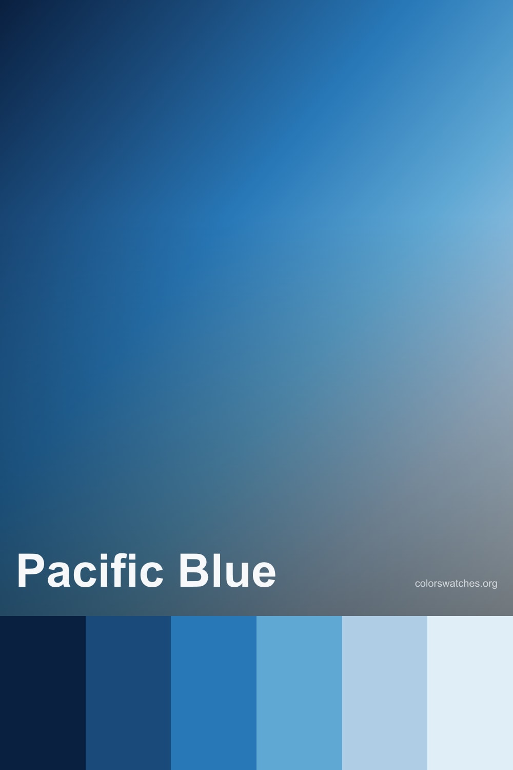 Pacific Blue Color Palette — Navy, Ocean Blue, Sky Blue, and Pale ...