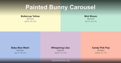 Painted Bunny Carousel