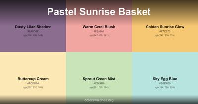 Pastel Sunrise Basket