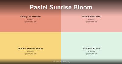 Pastel Sunrise Bloom