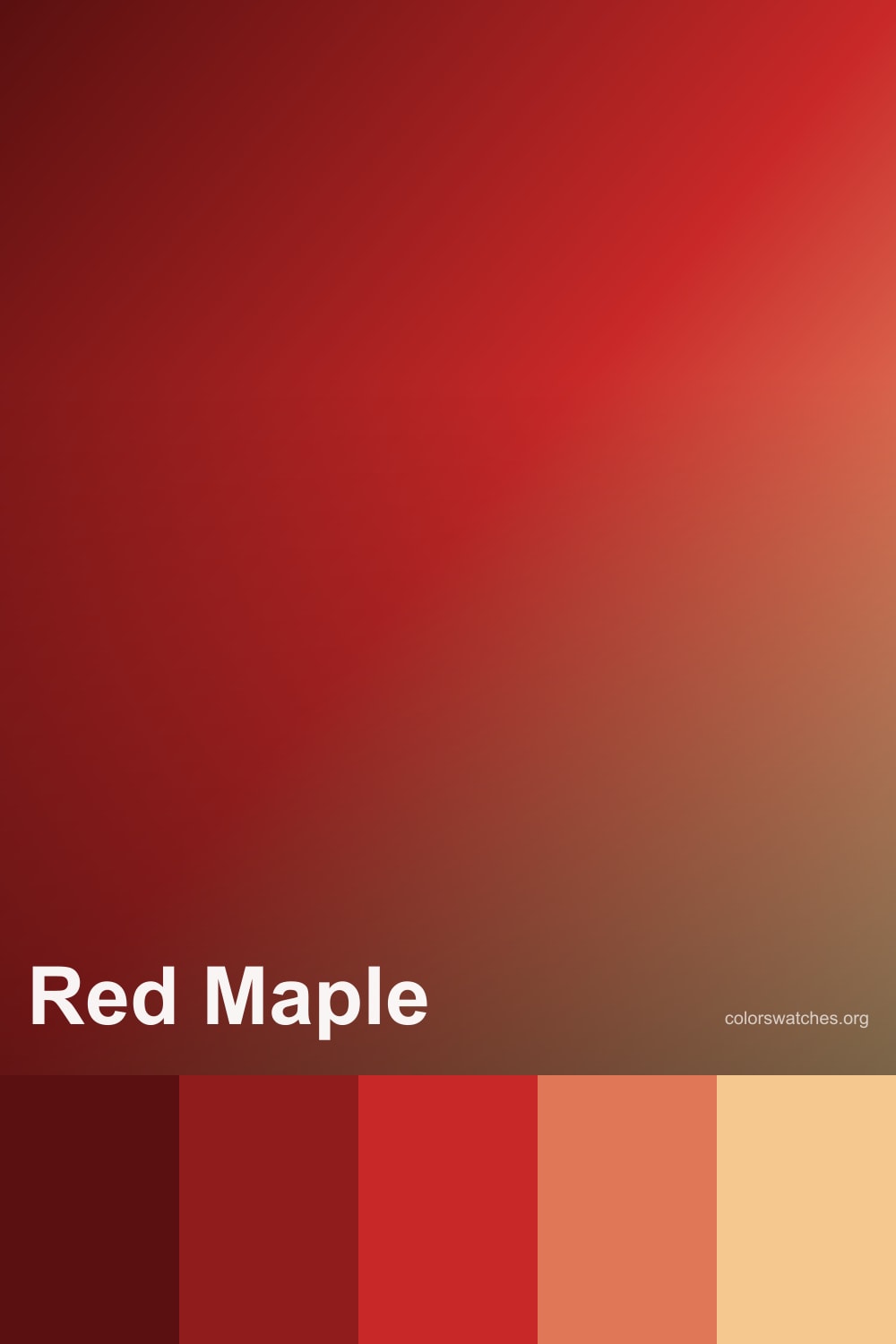 Red Maple Color Palette — Maple Bark, Crimson, Autumn Red, Amber, and ...