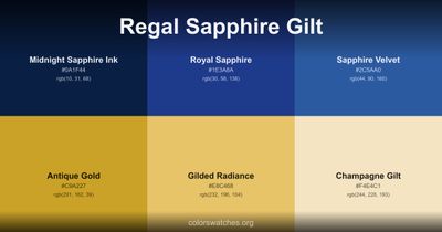 Regal Sapphire Gilt
