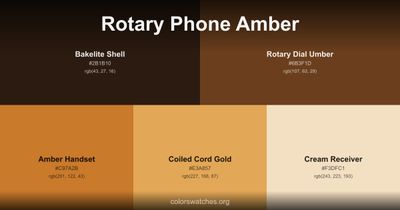 Rotary Phone Amber