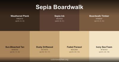 Sepia Boardwalk