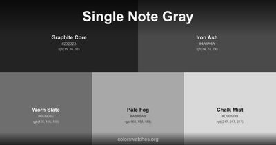 Single Note Gray