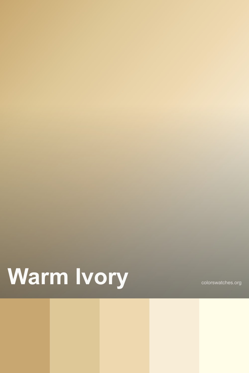 Warm Ivory Color Palette — Tan, Sand, Linen, Antique White, and Ivory ...