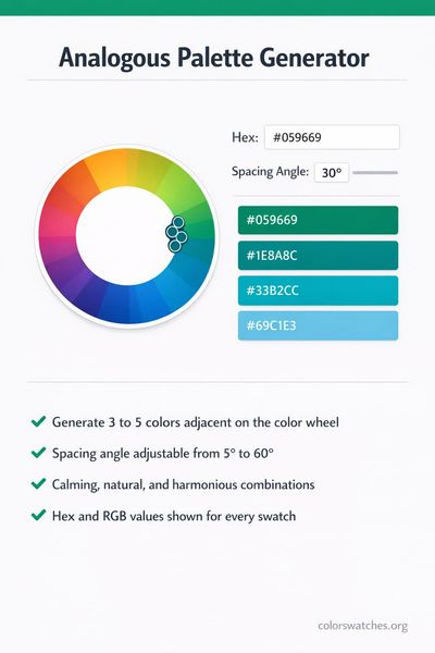 Analogous Color Palette Generator