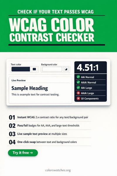 WCAG Color Contrast Checker