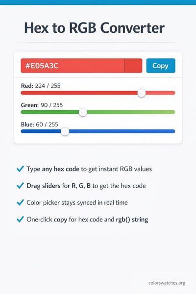 Hex ↔ RGB Converter