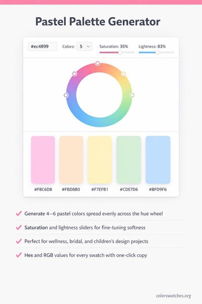 Pastel Color Palette Generator