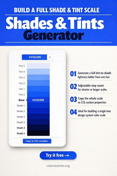 Shades &amp; Tints Generator
