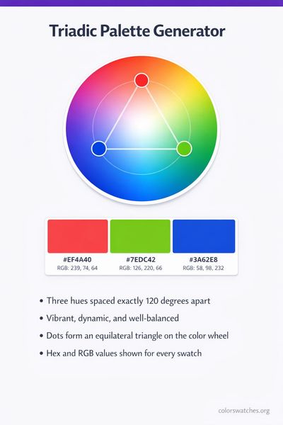Triadic Color Palette Generator